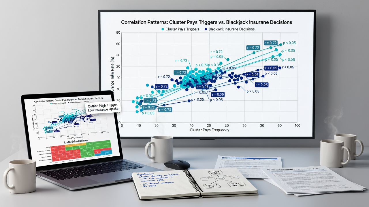 Charts illustrating regional data comparisons of slot and blackjack player decisions