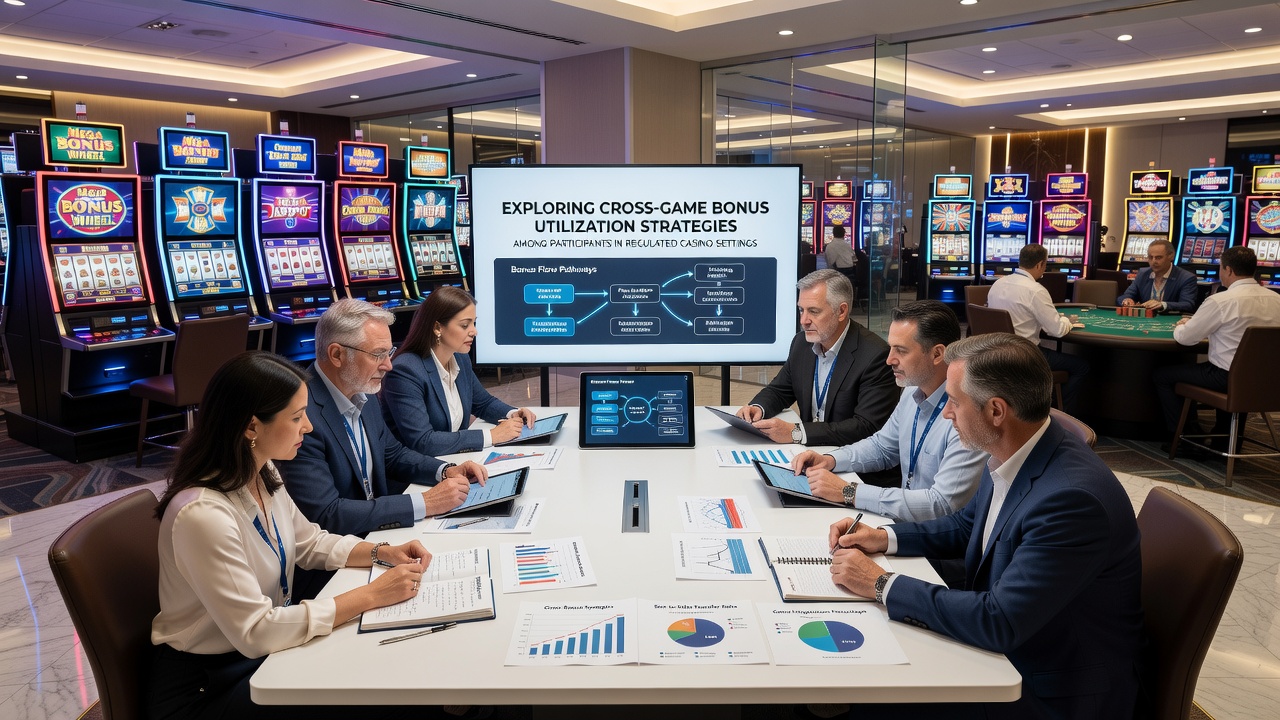 Close-up of casino chips and digital bonus interface showing cross-game reward tracking